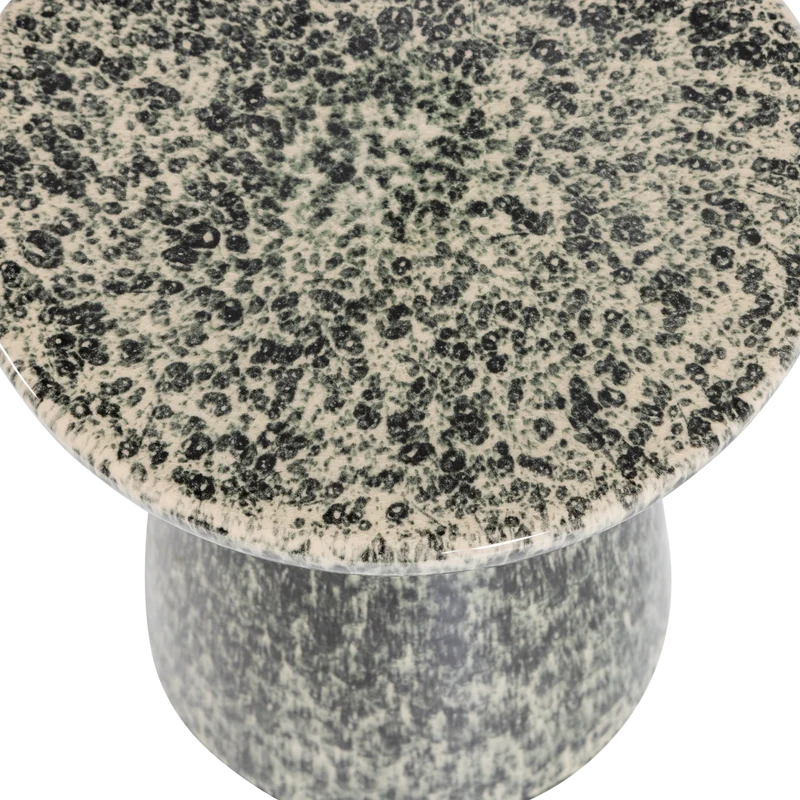 Fleck bijzettafel ø35x45 cm keramiek donkergrijs melange