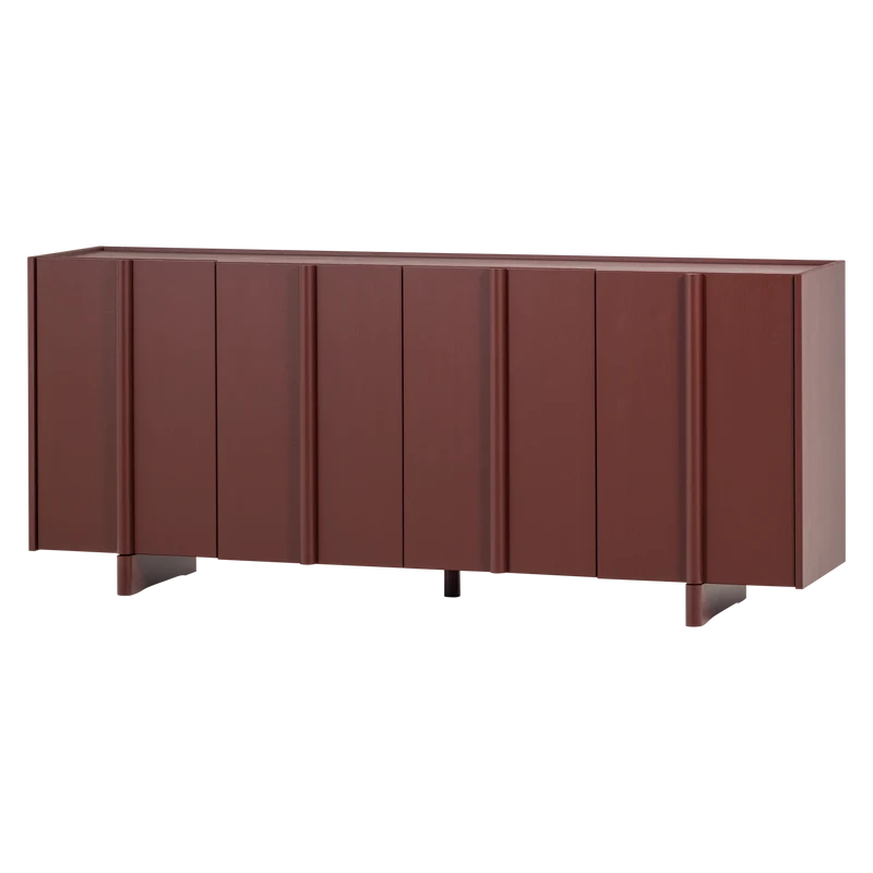 Basu dressoir grenen bordeauxrood