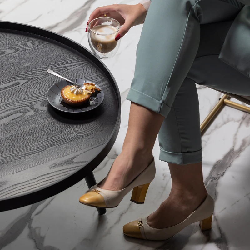 Mesa bijzettafel XL hout zwart 39xØ78