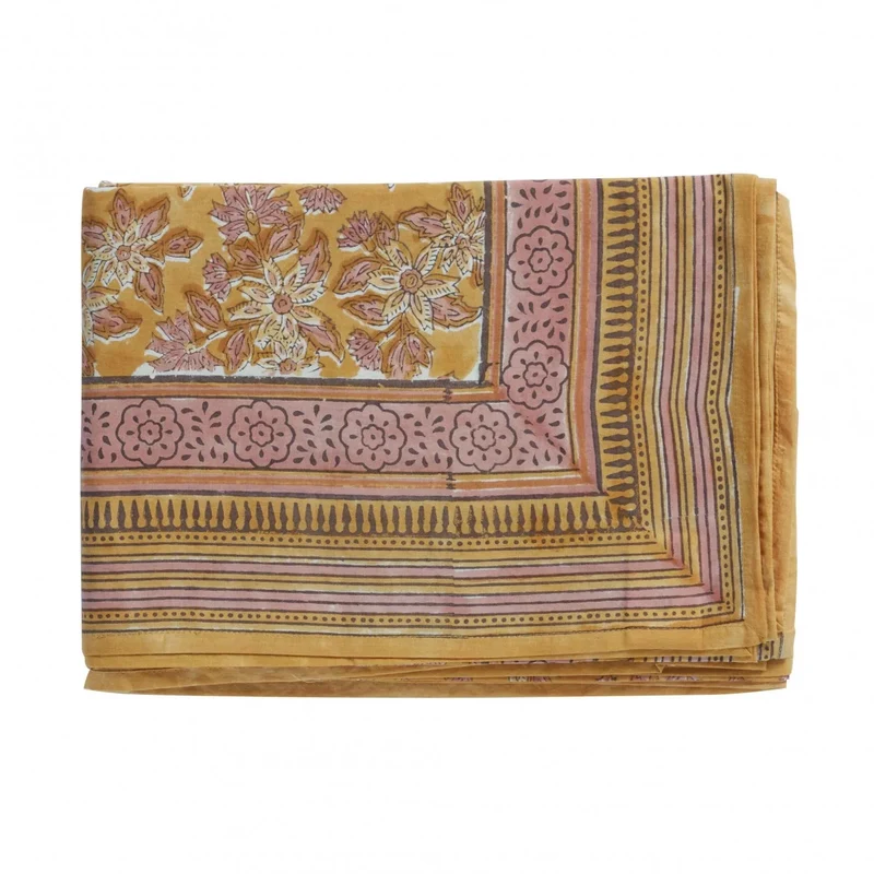 Nappe à fleurs safran