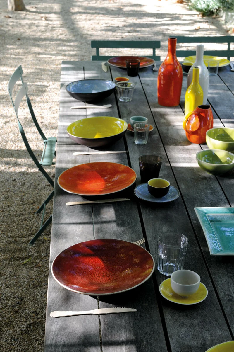 Assiette XL Tourron Cerise
