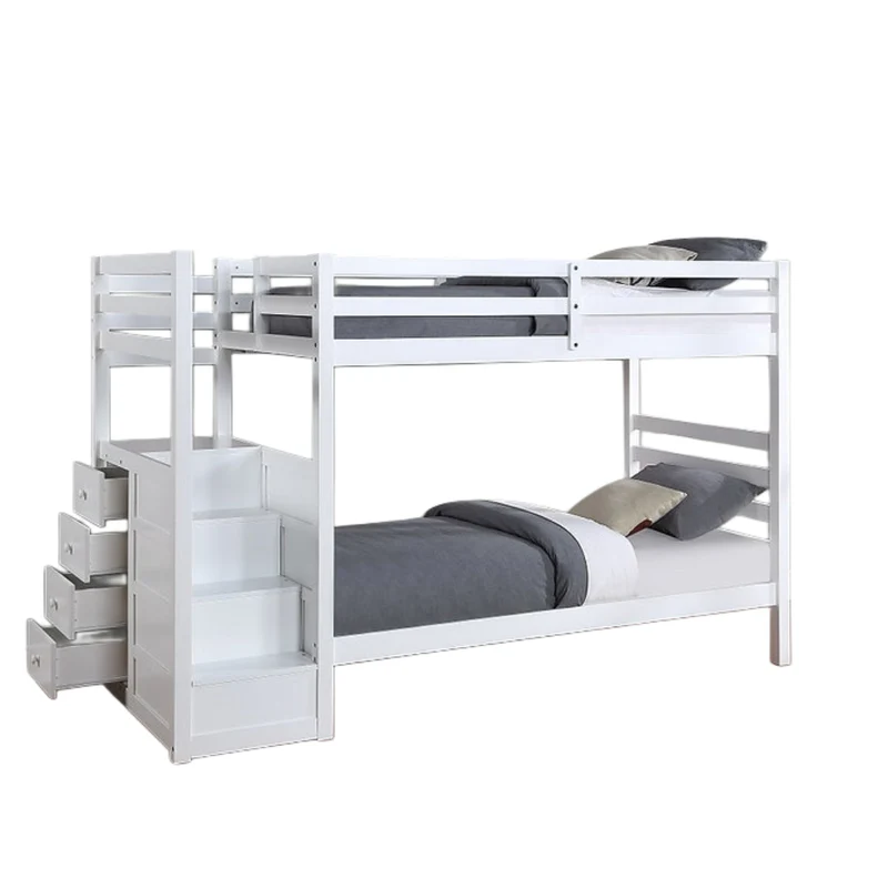 SNOWVALE™ – SINGLE OVER DOUBLE STAIRCASE BUNK BED – B-1892-EK