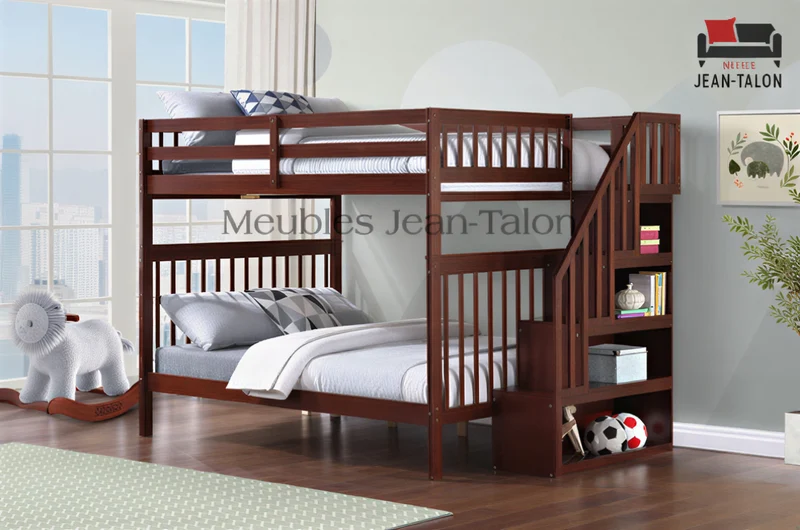 EVEREST MAX™ – DOUBLE OVER DOUBLE STAIRCASE BUNK BED – B-1855