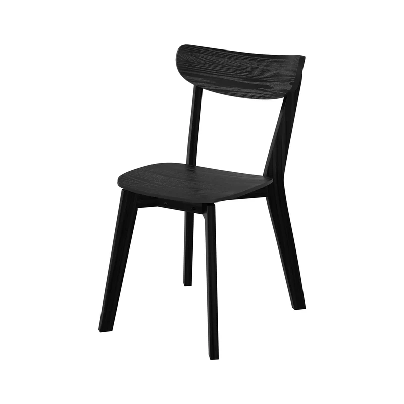 Chaise en bois noir Tabata (lot de 2)