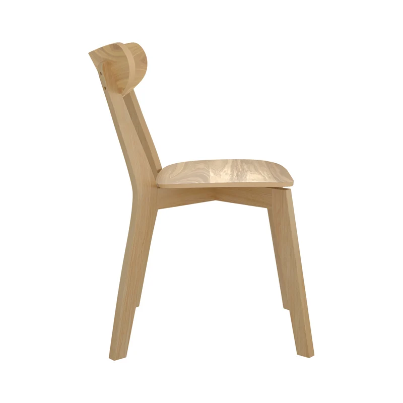 Chaise en bois clair Tabata (lot de 2)