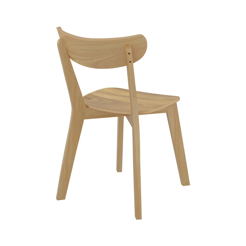 Chaise en bois clair Tabata (lot de 2)