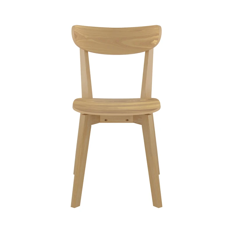 Chaise en bois clair Tabata (lot de 2)