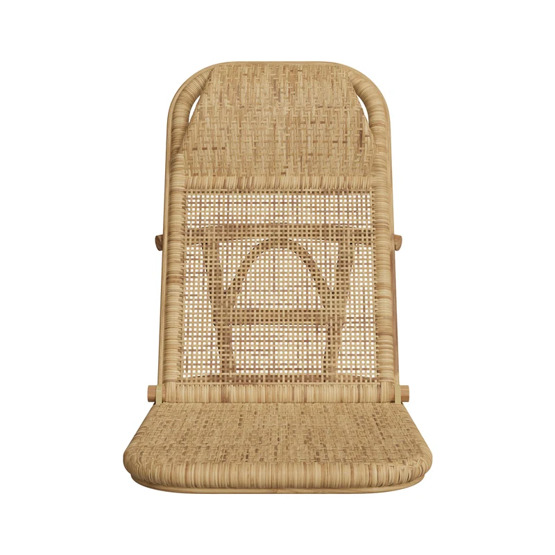 Chaise de plage pliable Favignana en rotin