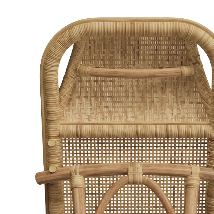 Chaise de plage pliable Favignana en rotin
