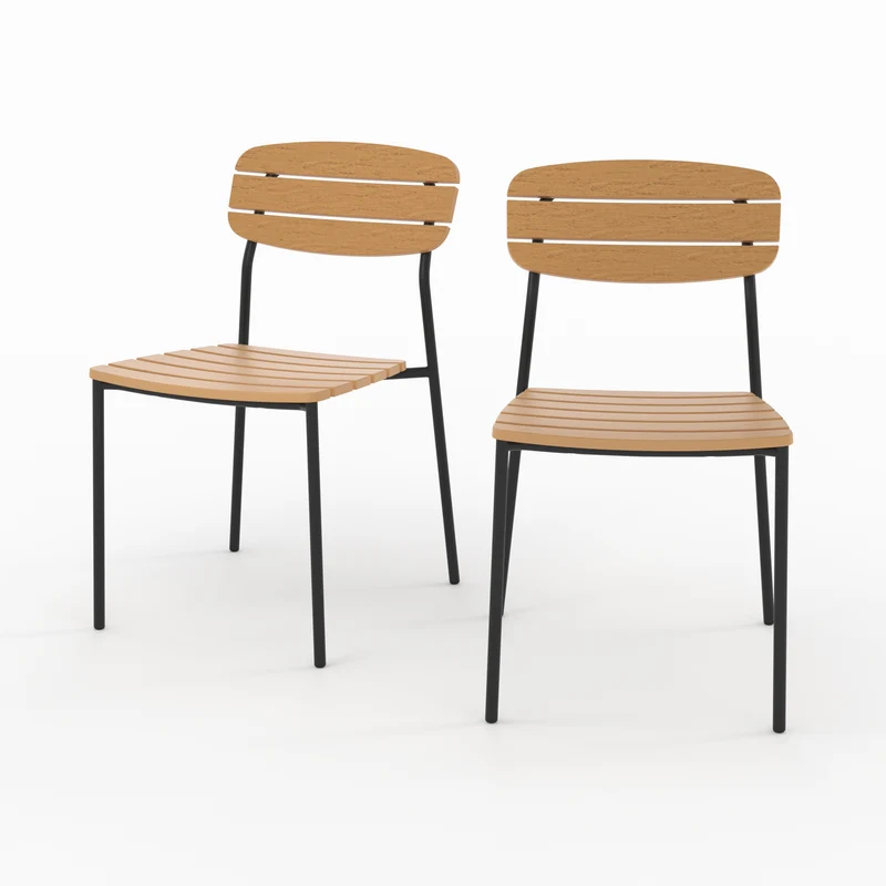 Chaise de jardin Taya en résine synthétique (lot de 2)