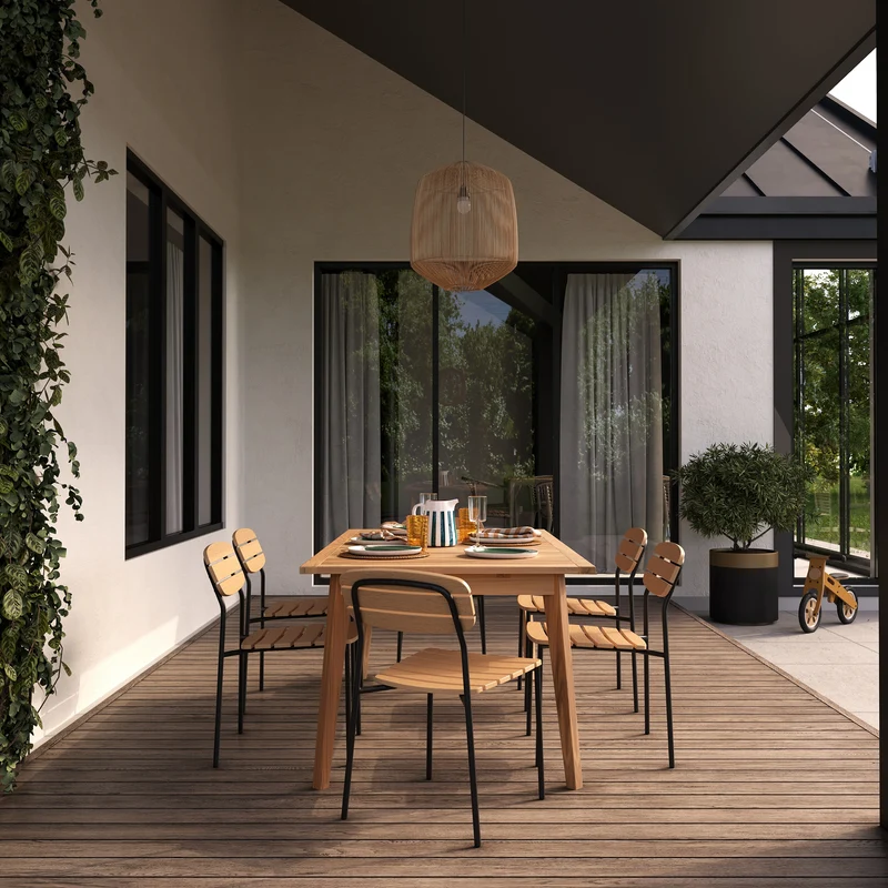 Chaise de jardin Taya en résine synthétique (lot de 2)