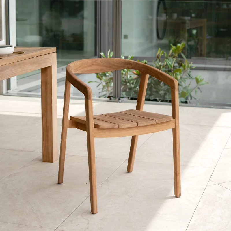 Chaise de jardin Kora en bois de teck massif