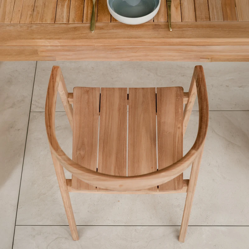 Chaise de jardin Kora en bois de teck massif