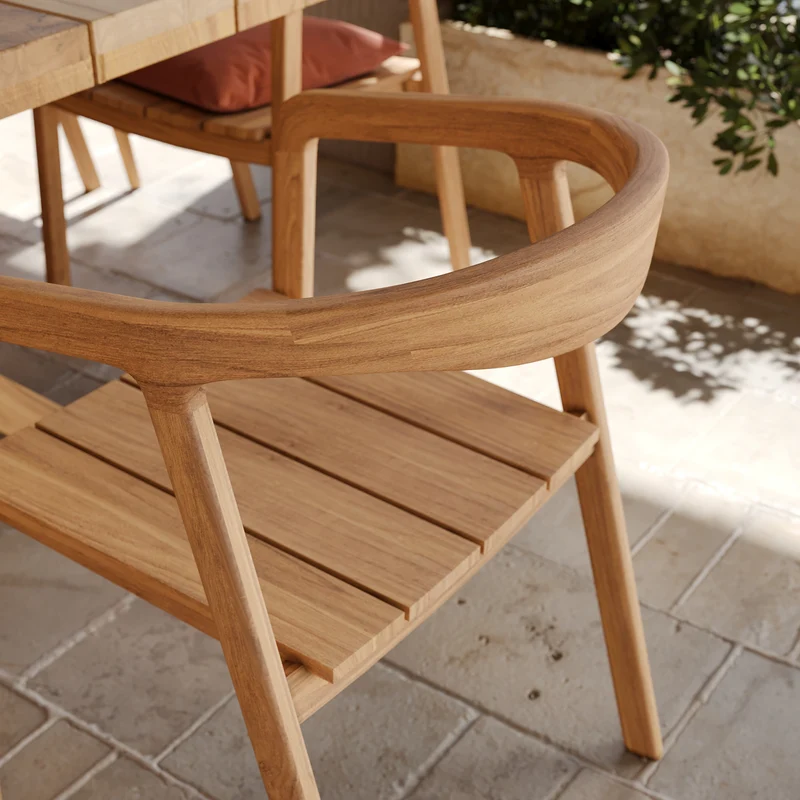 Chaise de jardin Kora en bois de teck massif