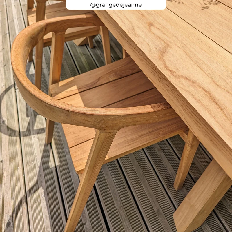 Chaise de jardin Kora en bois de teck massif