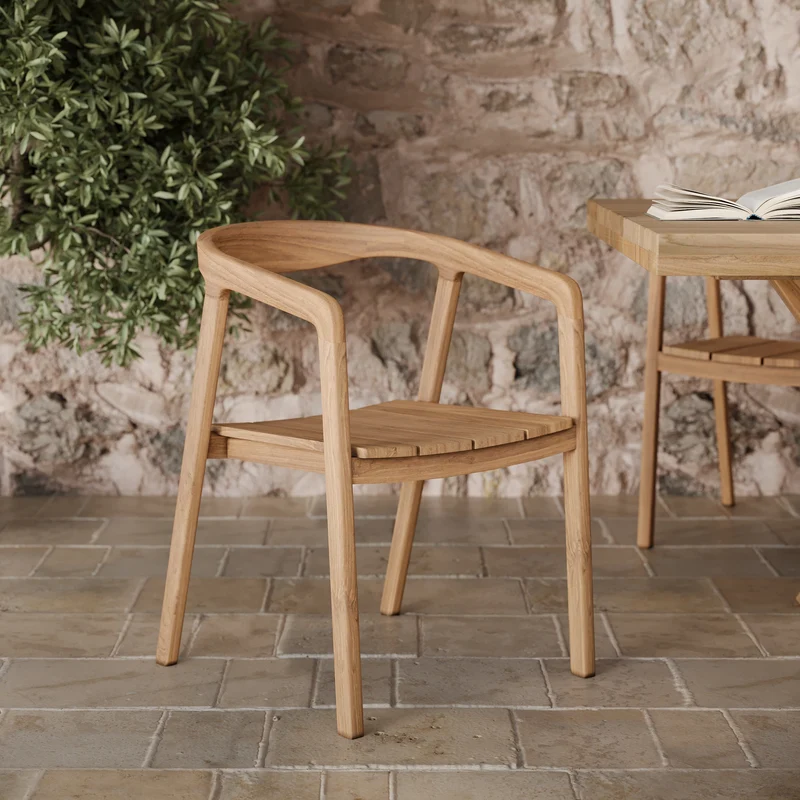 Chaise de jardin Kora en bois de teck massif