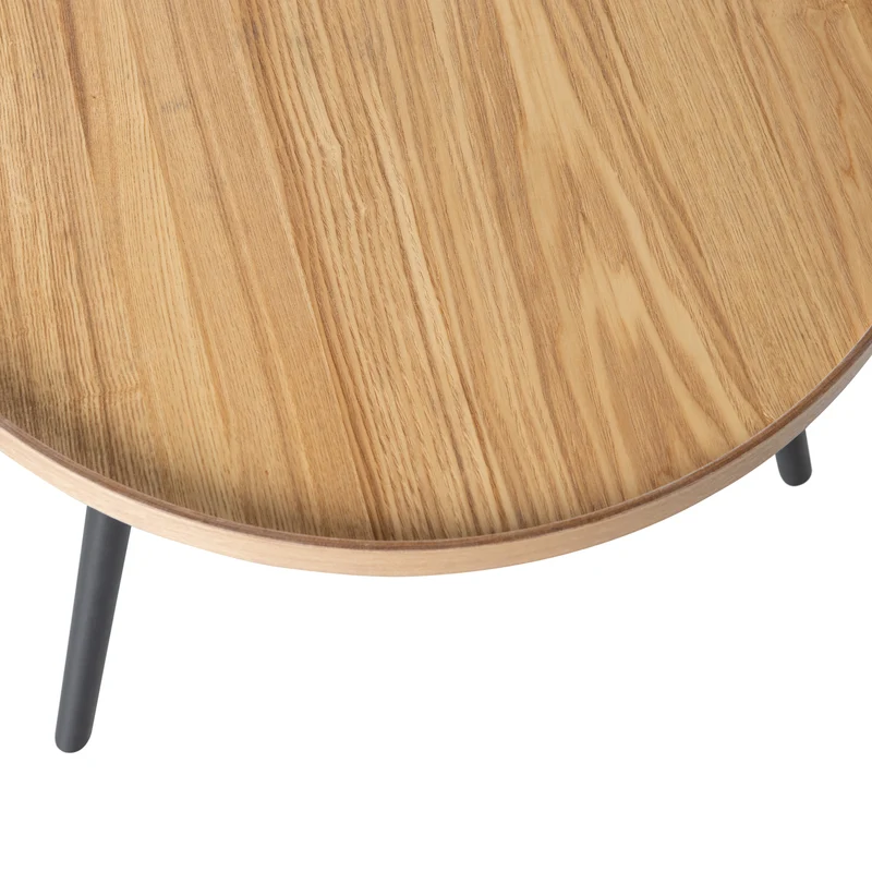 Mesa bijzettafel L hout naturel 34xØ60