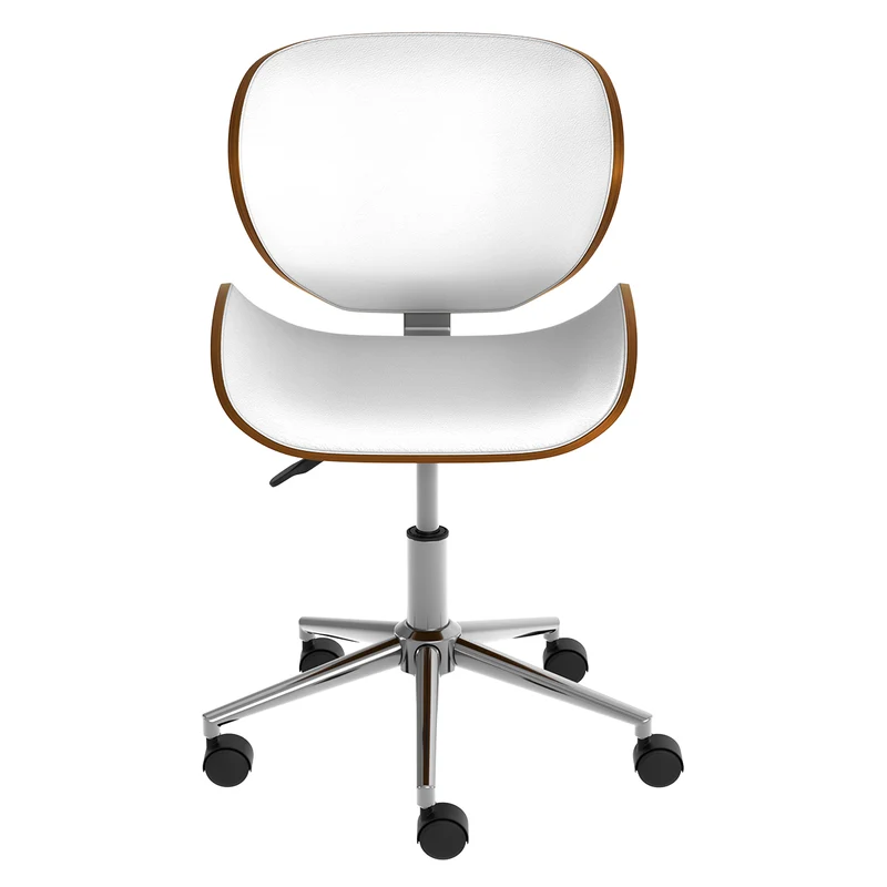 Chaise de bureau blanche Baudoin