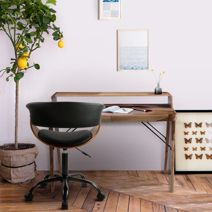 Chaise de bureau Basile noire