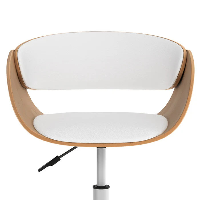 Chaise de bureau Adelmar blanche