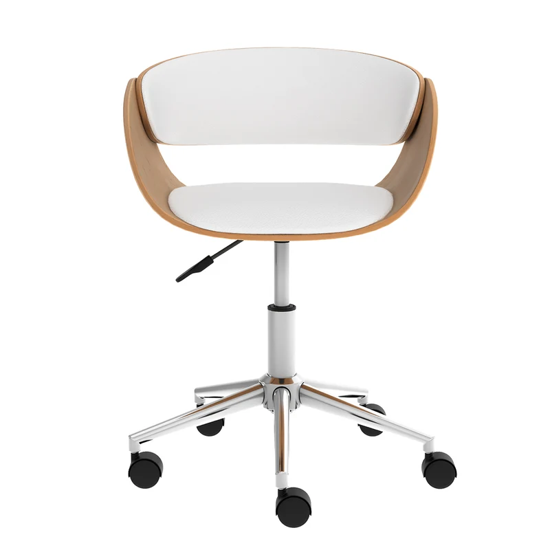 Chaise de bureau Adelmar blanche