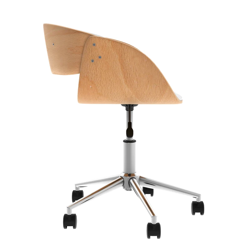 Chaise de bureau Adelmar blanche