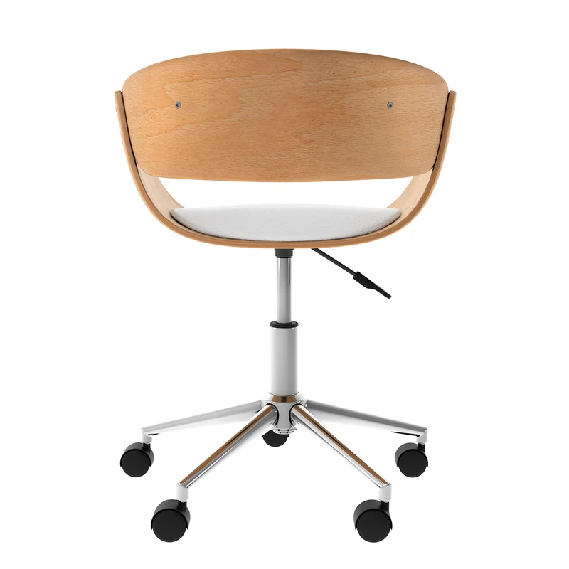 Chaise de bureau Adelmar blanche