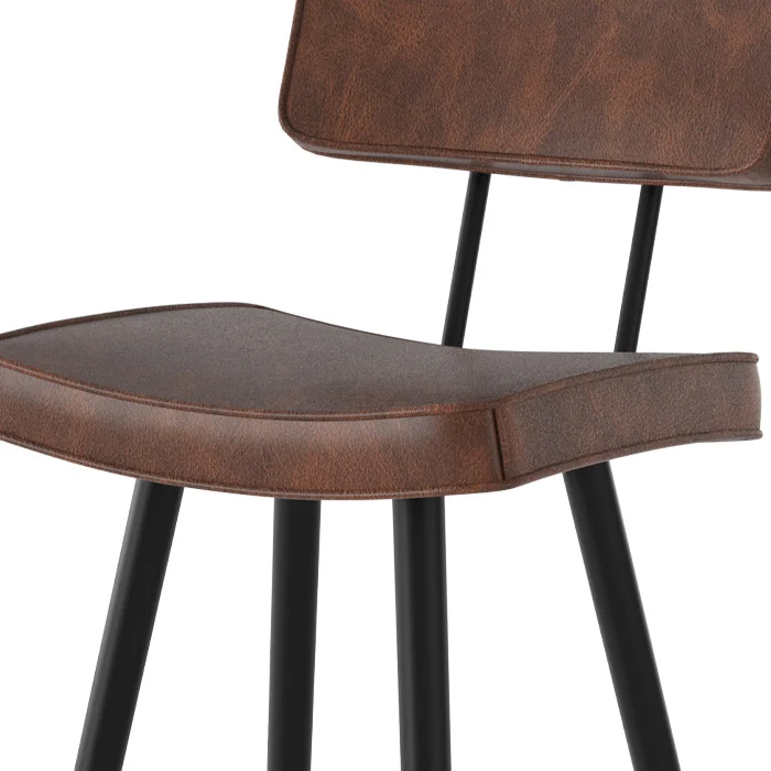 Chaise de bar Texas marron 75.5 cm (lot de 2)