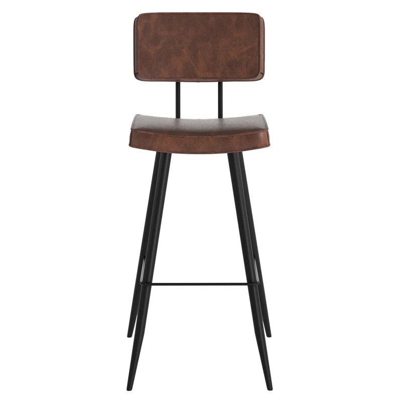 Chaise de bar Texas marron 75.5 cm (lot de 2)
