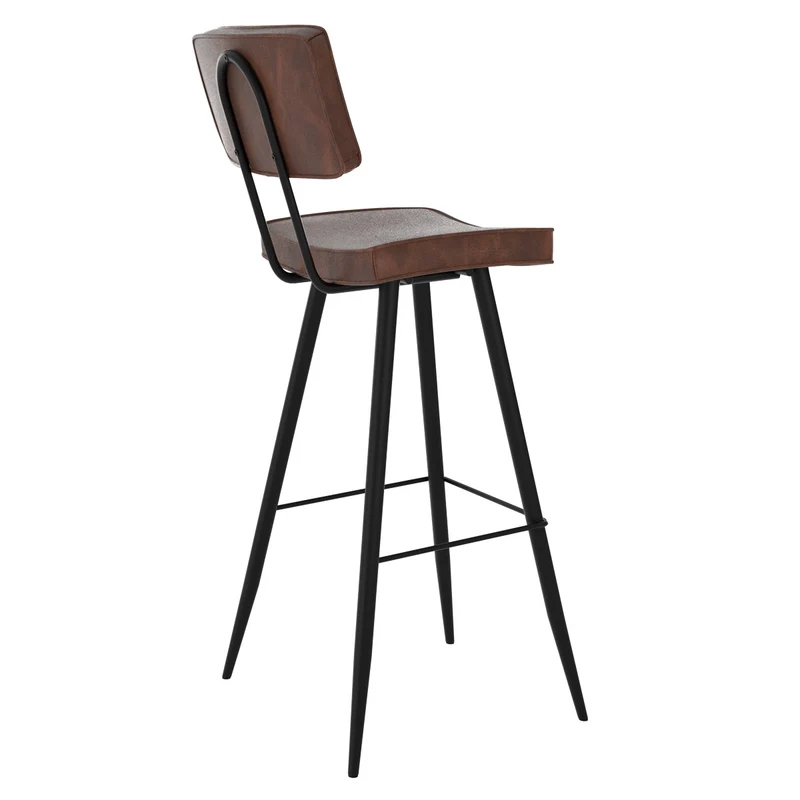 Chaise de bar Texas marron 75.5 cm (lot de 2)