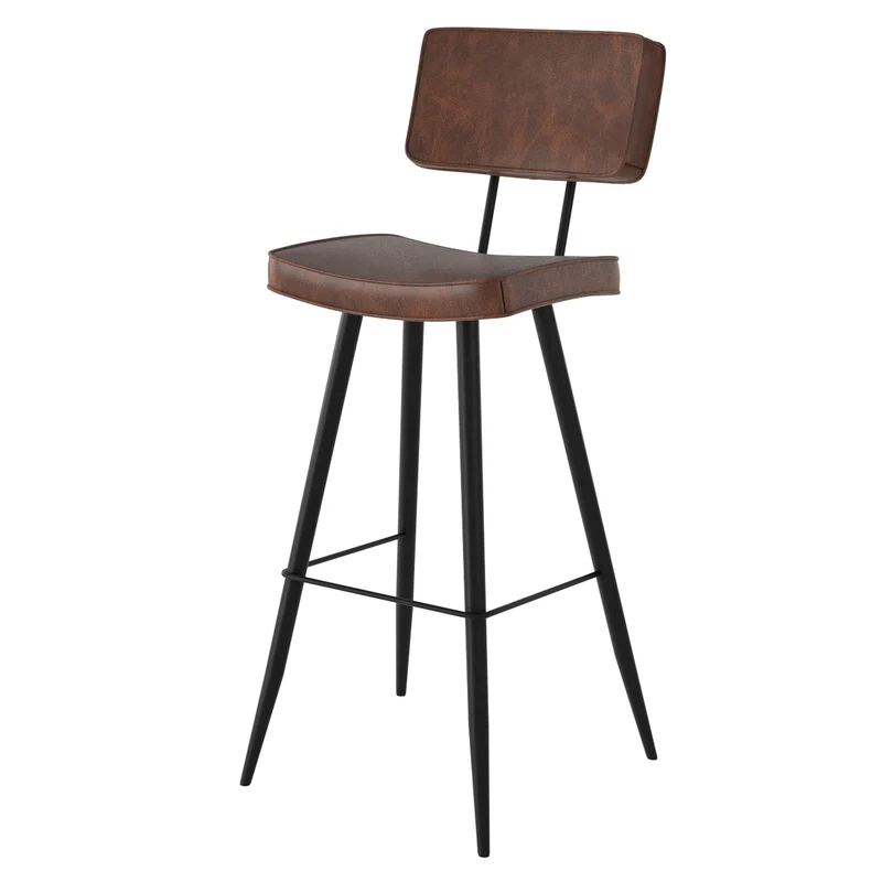 Chaise de bar Texas marron 75.5 cm (lot de 2)