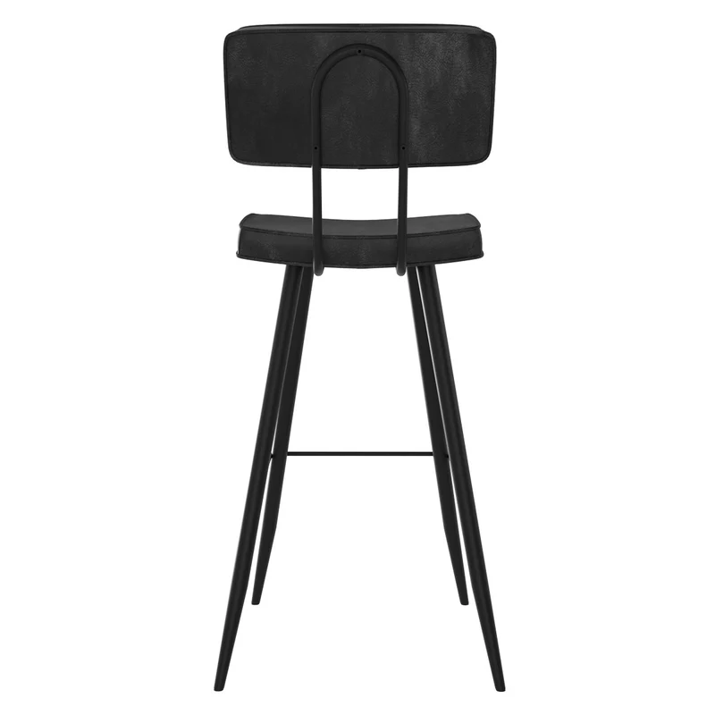 Chaise de bar Texas grise/noire 75.5 cm (lot de 2)