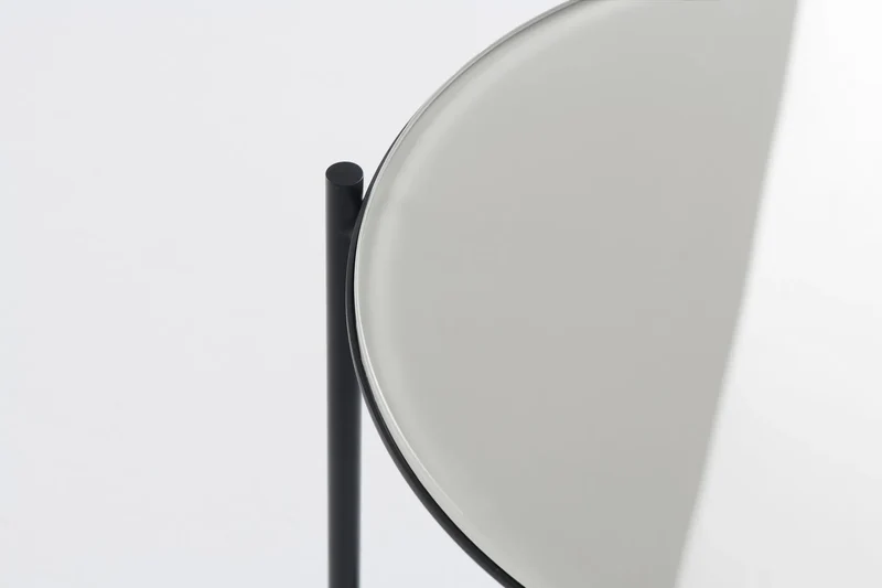 Lampe + Table Igram verre blanc