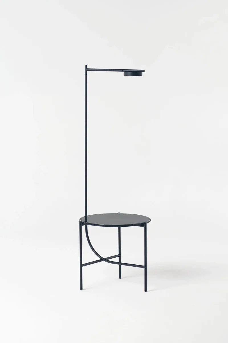 Lampe + Table Igram verre noir