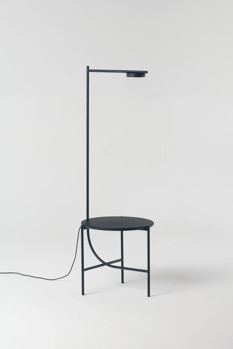 Lampe + Table Igram chêne noir