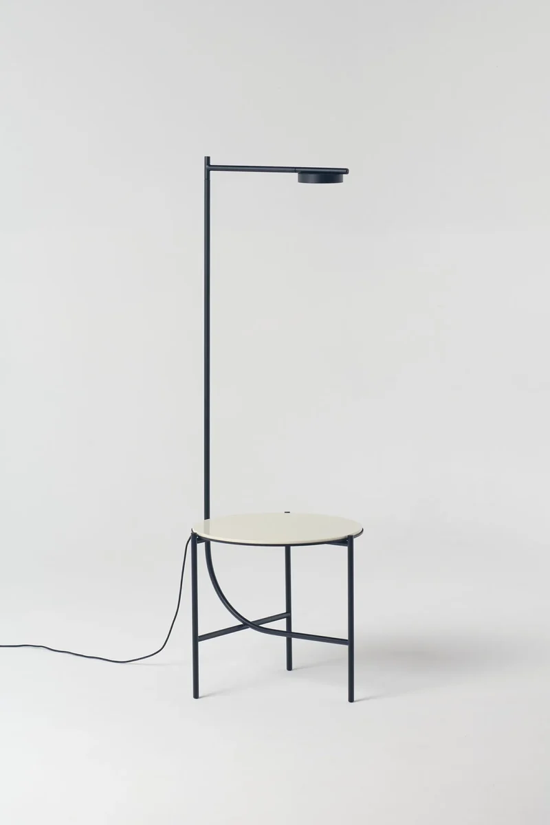 Lampe + Table Igram céramique Blanche