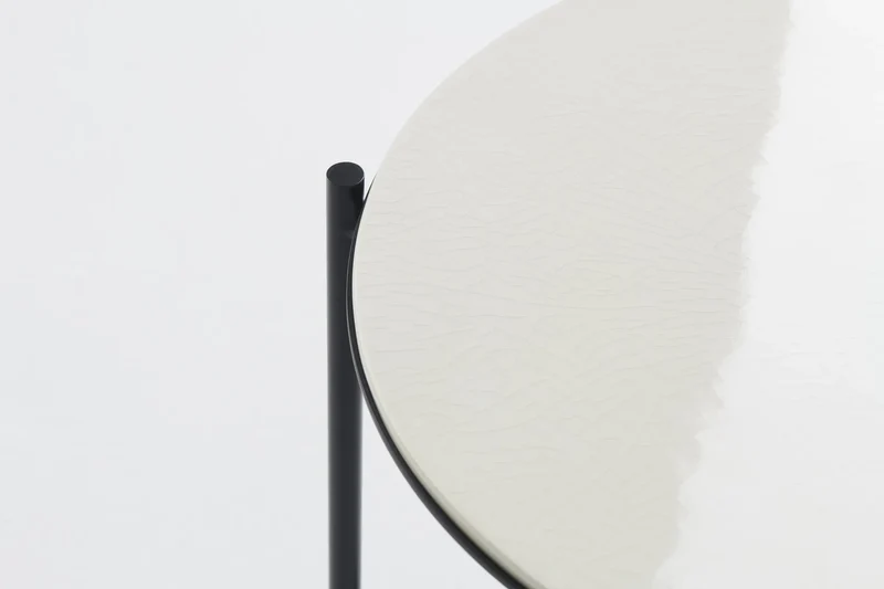 Lampe + Table Igram céramique Blanche