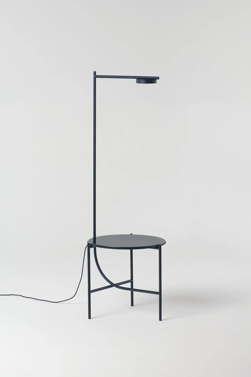 Lampe + Table Igram céramique noir
