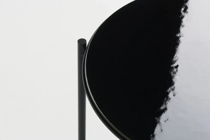 Lampe + Table Igram céramique noir