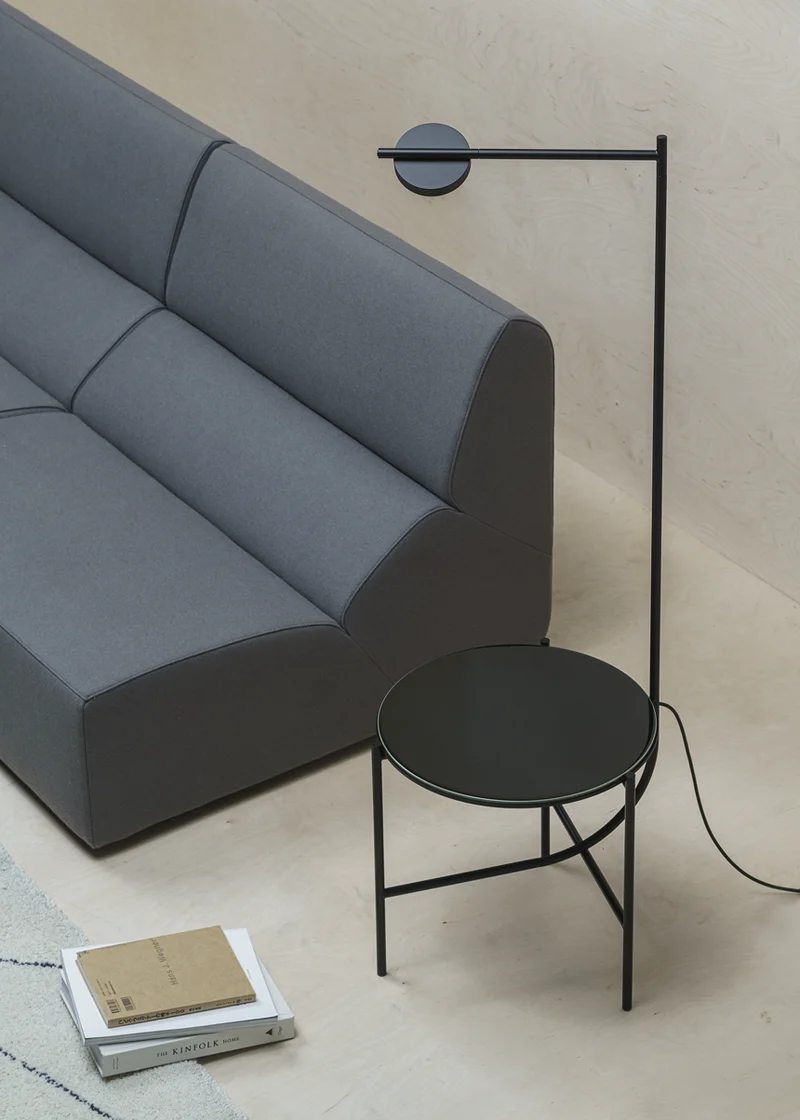 Lampe + Table Igram céramique noir