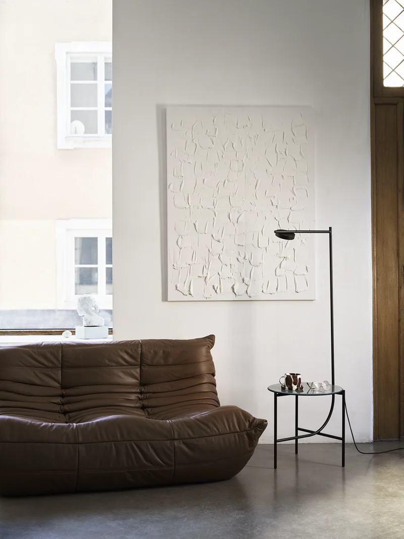 Lampe + Table Igram céramique noir