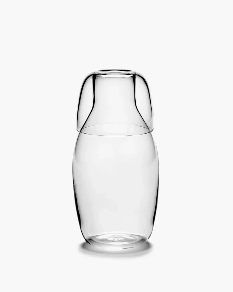 Carafe avec verre transparent Passe-partout