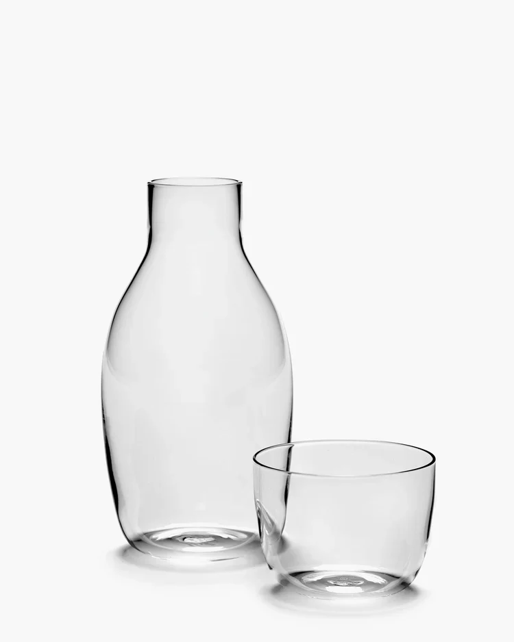 Carafe avec verre transparent Passe-partout