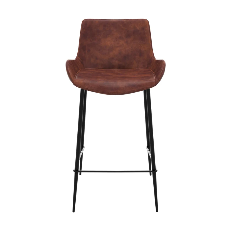 Chaise de bar mi-hauteur Pirata marron 65 cm (lot de 2)