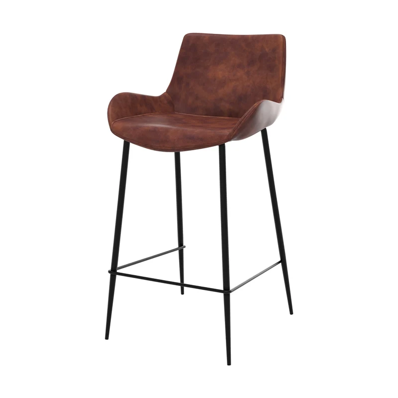 Chaise de bar mi-hauteur Pirata marron 65 cm (lot de 2)