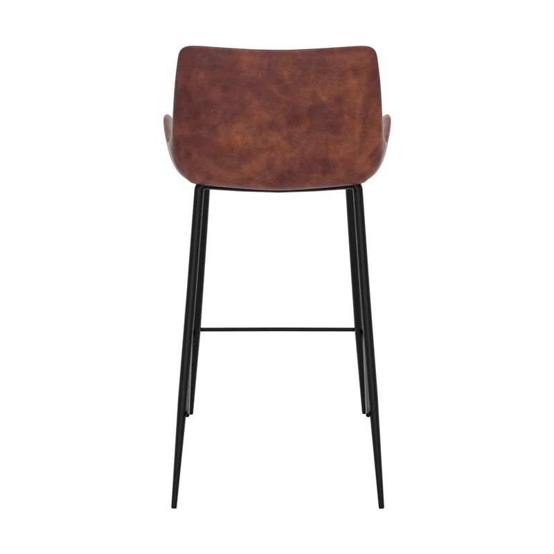 Chaise de bar mi-hauteur Pirata marron 65 cm (lot de 2)