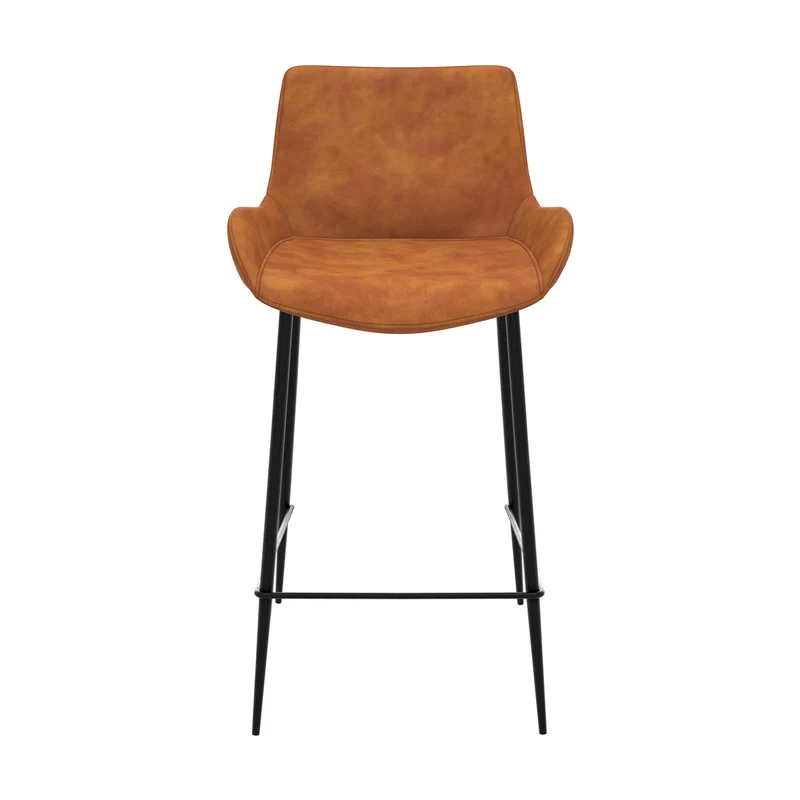 Chaise de bar mi-hauteur Pirata camel 65 cm (lot de 2)