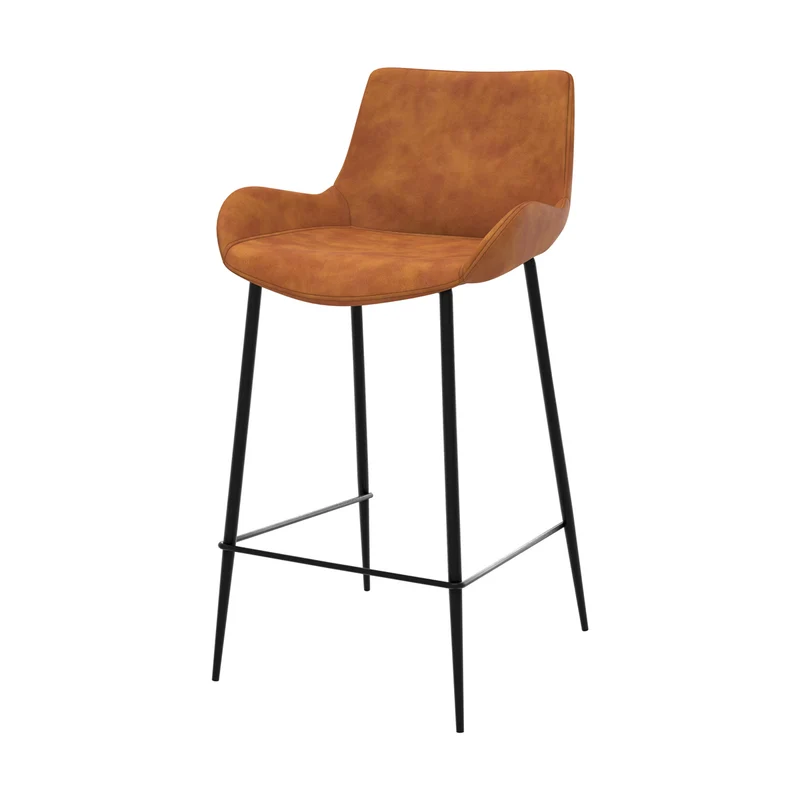 Chaise de bar mi-hauteur Pirata camel 65 cm (lot de 2)