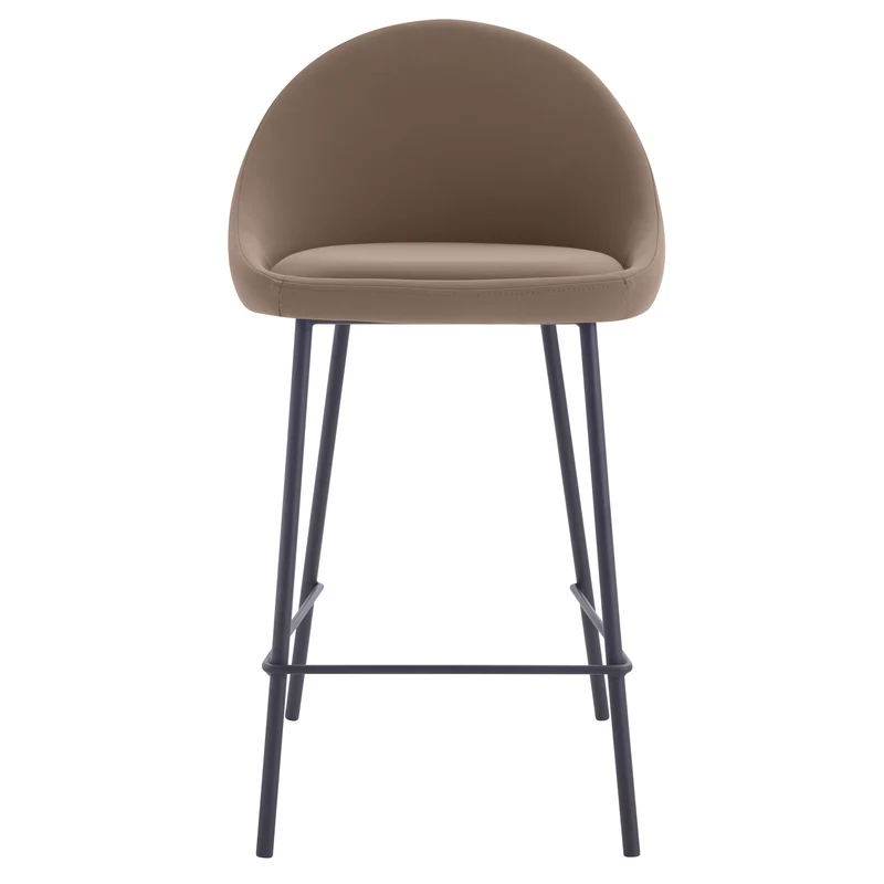 Chaise de bar mi-hauteur Misty marron 65cm (lot de 2)