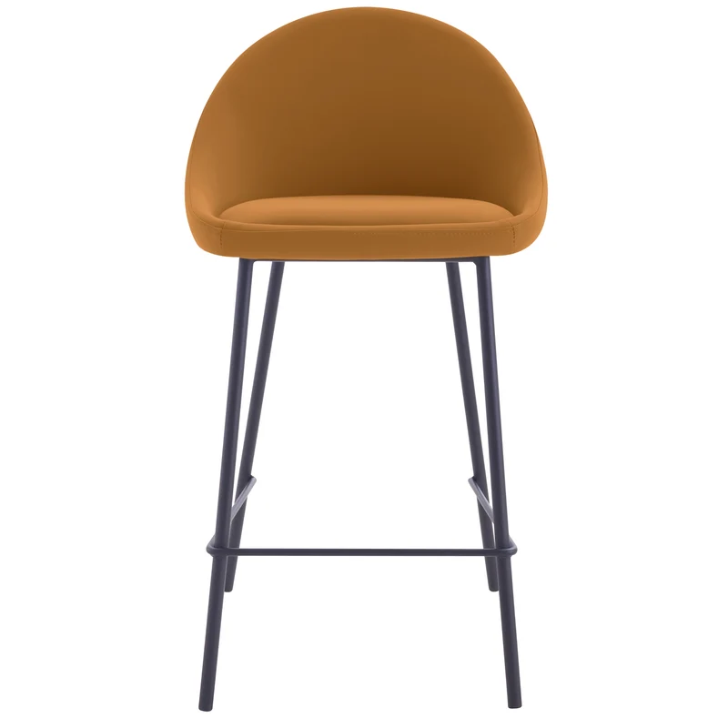 Chaise de bar mi-hauteur Misty cannelle 65cm (lot de 2)